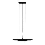 GloboStar® ESTERINA 01304 Μοντέρνο Κρεμαστό Φωτιστικό Οροφής Δίφωτο 2 x E27 Μαύρο - Χρυσό Μεταλλικό Μ60 x Π6 x Υ6cm