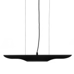 GloboStar® ESTERINA 01304 Μοντέρνο Κρεμαστό Φωτιστικό Οροφής Δίφωτο 2 x E27 Μαύρο - Χρυσό Μεταλλικό Μ60 x Π6 x Υ6cm