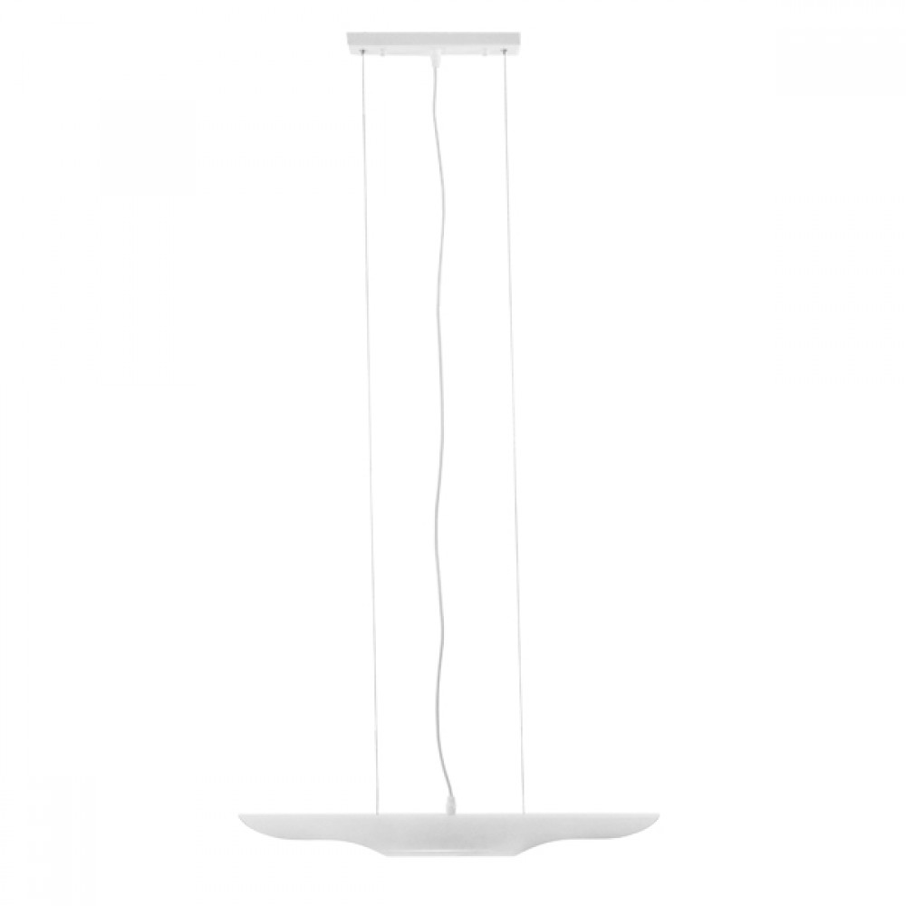 GloboStar® ESTERINA 01305 Μοντέρνο Κρεμαστό Φωτιστικό Ανάρτηση Δίφωτο 2 x E27 IP20 Λευκό & Χρυσό Μέταλλο - Μ60 x Π6 x Υ6cm