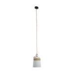 GloboStar® ETESIAN 01319 Μοντέρνο Industrial Κρεμαστό Φωτιστικό Οροφής Μονόφωτο 1 x E27 AC220-240V IP20 - Φ20 x Υ26cm - Γκρι Τσιμέντο Καμπάνα - 5 Χρόνια Εγγύηση