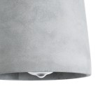 GloboStar® ETESIAN 01319 Μοντέρνο Industrial Κρεμαστό Φωτιστικό Οροφής Μονόφωτο 1 x E27 AC220-240V IP20 - Φ20 x Υ26cm - Γκρι Τσιμέντο Καμπάνα - 5 Χρόνια Εγγύηση