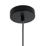 GloboStar® FELINI 01321 Μοντέρνο Industrial Κρεμαστό Φωτιστικό Οροφής Μονόφωτο 1 x E27 AC220-240V IP20 - Φ20 x Υ26cm - Γκρι Τσιμέντο Καμπάνα - 5 Χρόνια Εγγύηση