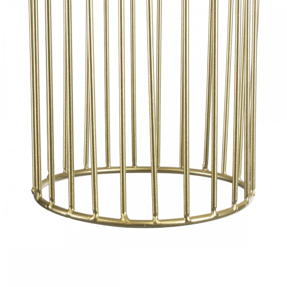 GloboStar® DURANT 01322 Μοντέρνο Industrial Κρεμαστό Φωτιστικό Οροφής Μονόφωτο 1 x E27 AC220-240V IP20 - Φ12 x Υ40cm - Γκρι Μπεζ Τσιμέντο Πλέγμα - 5 Χρόνια Εγγύηση