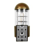 GloboStar® NORMA 01420 Μοντέρνο Φωτιστικό Τοίχου Απλίκα Μονόφωτο Μπρούτζινο Μεταλλικό Μ11 x Π17 x Υ23cm