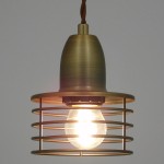 GloboStar® MANHATTAN 01454 Μοντέρνο Industrial Κρεμαστό Φωτιστικό Οροφής Μονόφωτο 1 x E27 Μεταλλικό Χρυσό Καμπάνα Φ11 x Υ14cm
