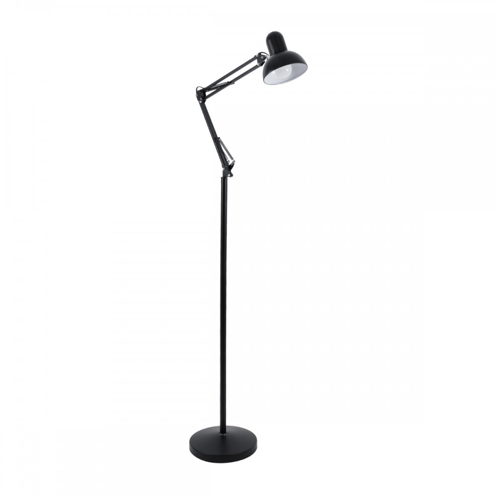 GLOBOSTAR® AUDREY 01468 Vintage Επιδαπέδιο Φωτιστικό με Ντουί 1 x E27 AC 220-240V IP20 - Μαύρο - Μ15 x Π15 x Υ190cm