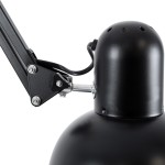 GloboStar® AUDREY 01468 Vintage Φωτιστικό Δαπέδου Μονόφωτο 1 x E27 Μαύρο Μεταλλικό Καμπάνα D15 x H190cm
