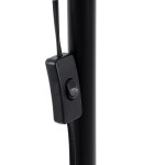 GloboStar® AUDREY 01468 Vintage Φωτιστικό Δαπέδου Μονόφωτο 1 x E27 Μαύρο Μεταλλικό Καμπάνα D15 x H190cm