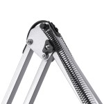 GloboStar® AUDREY 01469 Vintage Φωτιστικό Δαπέδου Μονόφωτο 1 x E27 Ασημί Μεταλλικό Καμπάνα D15 x H190cm