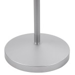 GloboStar® AUDREY 01469 Vintage Φωτιστικό Δαπέδου Μονόφωτο 1 x E27 Ασημί Μεταλλικό Καμπάνα D15 x H190cm