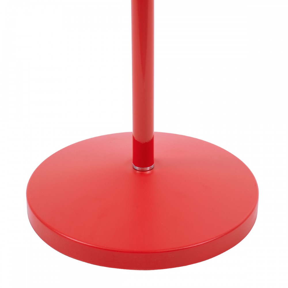 GloboStar® AUDREY 01470 Vintage Φωτιστικό Δαπέδου Μονόφωτο 1 x E27 Κόκκινο Μεταλλικό Καμπάνα D15 x H190cm