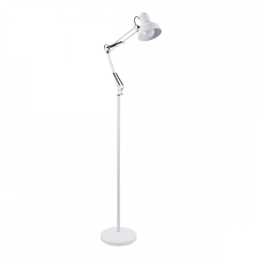 GLOBOSTAR® AUDREY 01471 Vintage Επιδαπέδιο Φωτιστικό με Ντουί 1 x E27 AC 220-240V IP20 - Λευκό - Μ15 x Π15 x Υ190cm