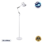 GloboStar® AUDREY 01471 Vintage Φωτιστικό Δαπέδου Μονόφωτο 1 x E27 Λευκό Μεταλλικό Καμπάνα D15 x H190cm