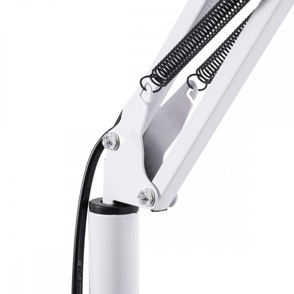 GloboStar® AUDREY 01471 Vintage Φωτιστικό Δαπέδου Μονόφωτο 1 x E27 Λευκό Μεταλλικό Καμπάνα D15 x H190cm