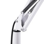 GloboStar® AUDREY 01471 Vintage Φωτιστικό Δαπέδου Μονόφωτο 1 x E27 Λευκό Μεταλλικό Καμπάνα D15 x H190cm