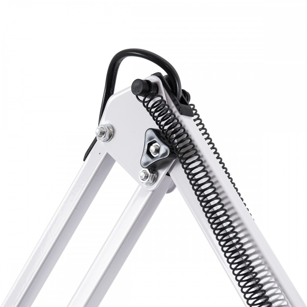 GloboStar® AUDREY 01471 Vintage Φωτιστικό Δαπέδου Μονόφωτο 1 x E27 Λευκό Μεταλλικό Καμπάνα D15 x H190cm