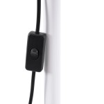 GloboStar® AUDREY 01471 Vintage Φωτιστικό Δαπέδου Μονόφωτο 1 x E27 Λευκό Μεταλλικό Καμπάνα D15 x H190cm
