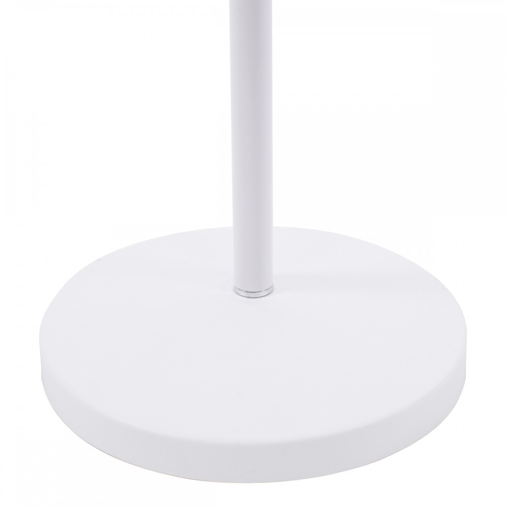 GloboStar® AUDREY 01471 Vintage Φωτιστικό Δαπέδου Μονόφωτο 1 x E27 Λευκό Μεταλλικό Καμπάνα D15 x H190cm
