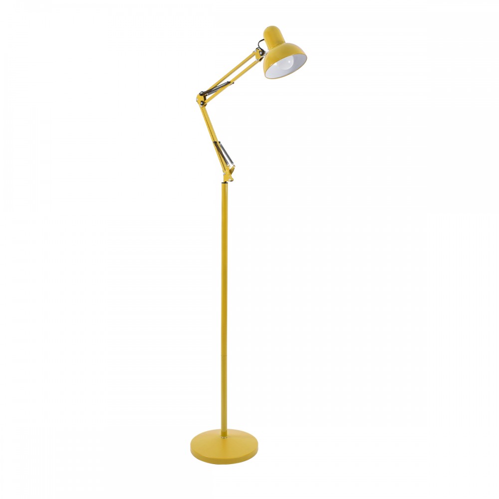 GLOBOSTAR® AUDREY 01472 Μοντέρνο Επιδαπέδιο Φωτιστικό με Ντουί 1 x E27 AC 220-240V IP20 - Κίτρινο - Μ15 x Π15 x Υ190cm