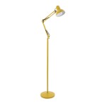 GloboStar® AUDREY 01472 Μοντέρνο Φωτιστικό Δαπέδου Μονόφωτο Μεταλλικό Κίτρινο Φ15 x Υ190cm