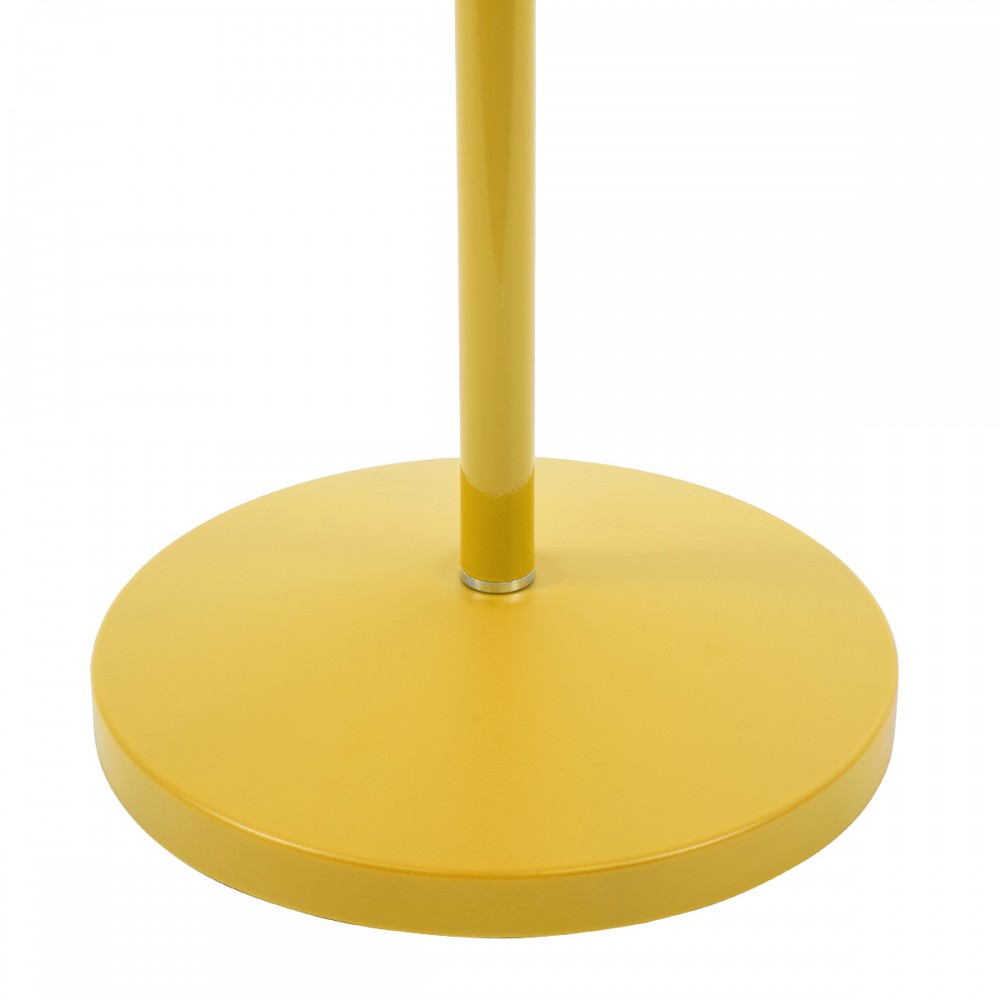 GloboStar® AUDREY 01472 Μοντέρνο Φωτιστικό Δαπέδου Μονόφωτο Μεταλλικό Κίτρινο Φ15 x Υ190cm