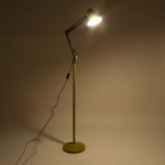 GloboStar® AUDREY 01472 Μοντέρνο Φωτιστικό Δαπέδου Μονόφωτο Μεταλλικό Κίτρινο Φ15 x Υ190cm