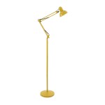 GloboStar® AUDREY 01472 Μοντέρνο Φωτιστικό Δαπέδου Μονόφωτο Μεταλλικό Κίτρινο Φ15 x Υ190cm