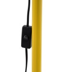 GloboStar® AUDREY 01472 Μοντέρνο Φωτιστικό Δαπέδου Μονόφωτο Μεταλλικό Κίτρινο Φ15 x Υ190cm