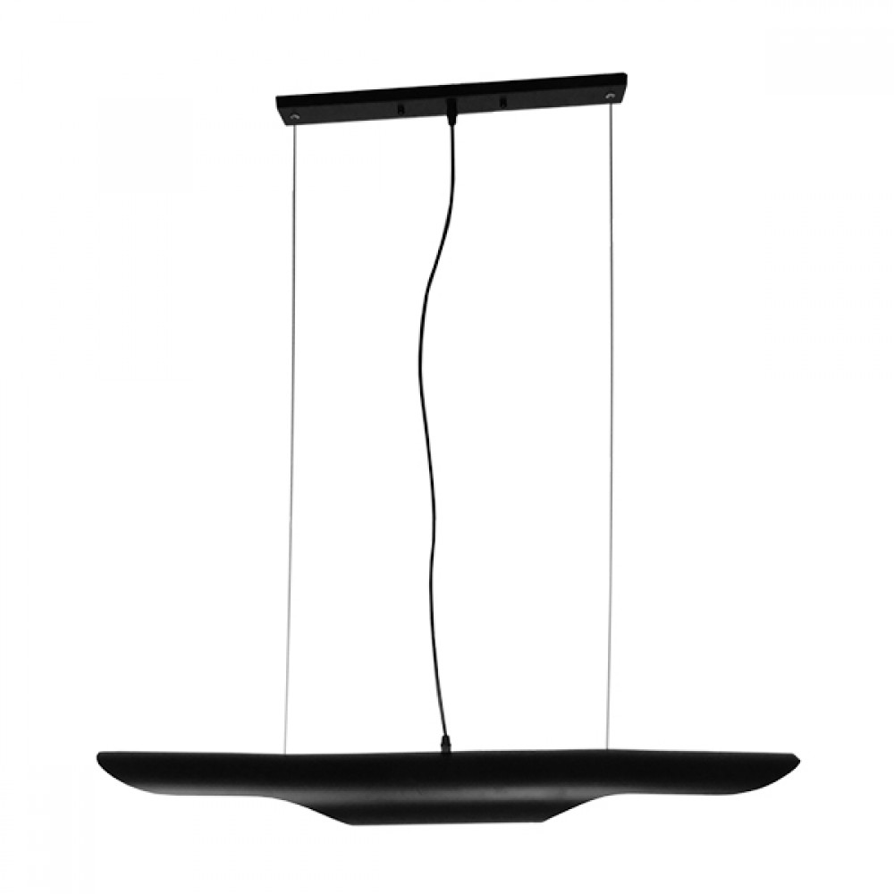 GloboStar® ESTERINA 01473 Μοντέρνο Κρεμαστό Φωτιστικό Ανάρτηση Δίφωτο 2 x E27 IP20 Μαύρο & Χρυσό Μέταλλο - Μ100 x Π10 x Y10cm