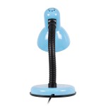 GloboStar® STUDENT BLUE 01532 Μοντέρνο Επιτραπέζιο Φωτιστικό Γραφείου Μονόφωτο 1 x E27 Θαλασσί με Λευκό Μεταλλικό με Διακόπτη ΟN/OFF Καμπάνα Φ12 x Υ32cm