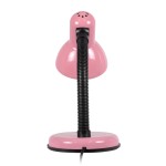 GloboStar® STUDENT PINK 01534 Μοντέρνο Επιτραπέζιο Φωτιστικό Γραφείου Μονόφωτο 1 x E27 Ροζ με Λευκό Μεταλλικό με Διακόπτη ΟN/OFF Καμπάνα Φ12 x Υ32cm