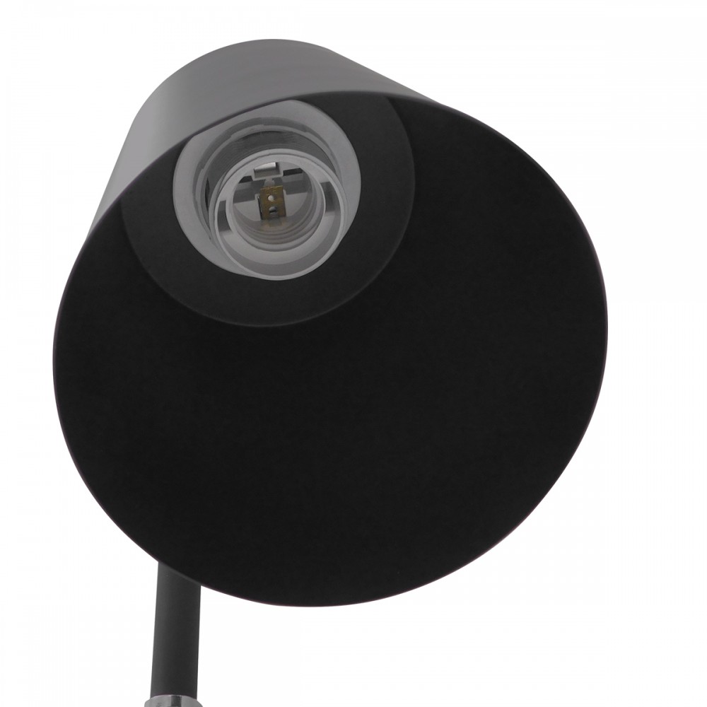 GloboStar® RIBBON 01585 Μοντέρνο Φωτιστικό Δαπέδου Μονόφωτο 1 x E27 Μαύρο Μεταλλικό Καμπάνα με Εφέ Ξύλου D13 x H164cm