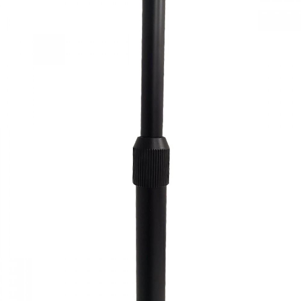 GloboStar® IMPERIAL 01587 Μοντέρνο Φωτιστικό Δαπέδου Μονόφωτο 1 x E27 Μαύρο Μεταλλικό Καμπάνα με Μαύρο Ύφασμα D34 x H172cm