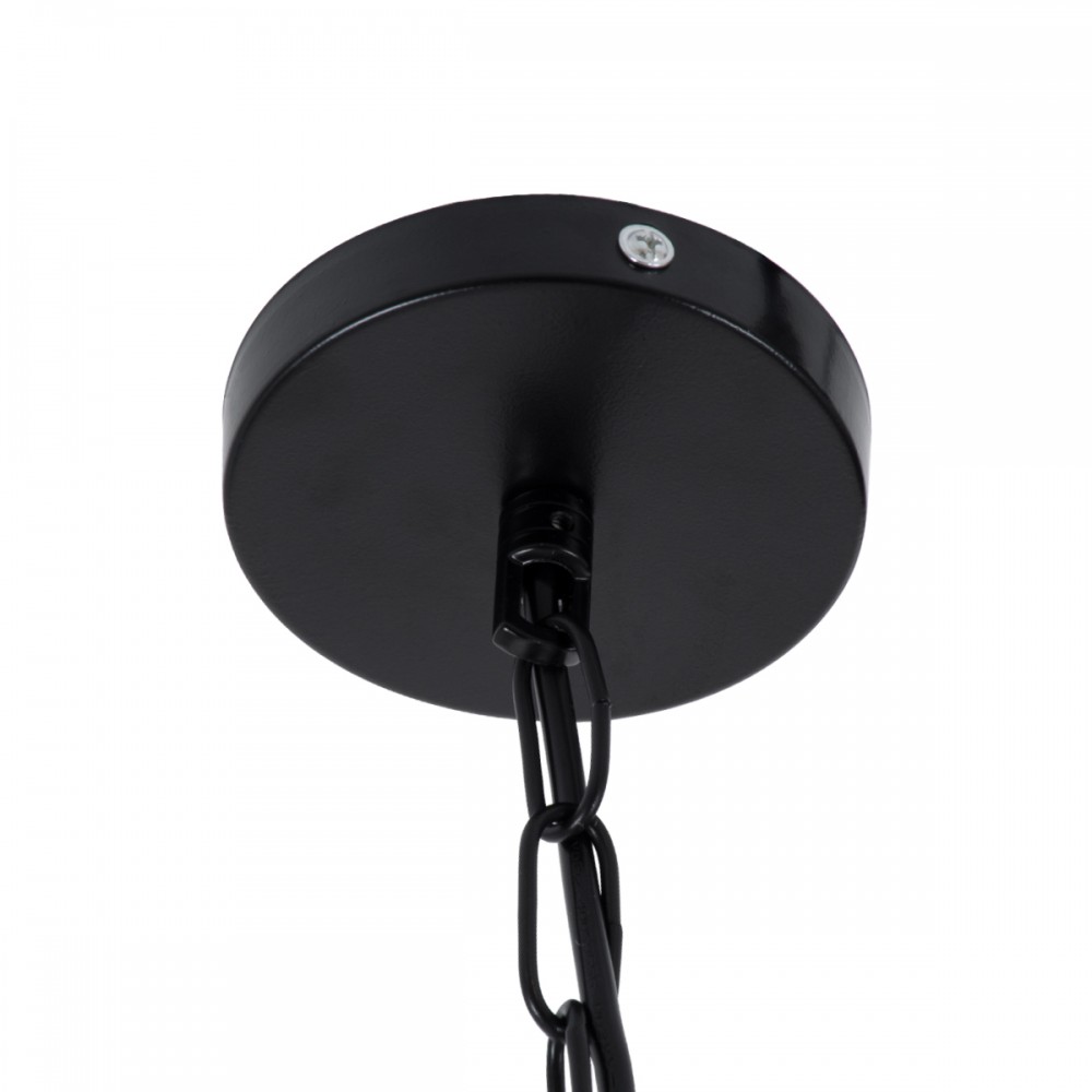 GloboStar® BALANCE 01596 Vintage Κρεμαστό Φωτιστικό Οροφής Μονόφωτο 1 x E27 Μπεζ Μεταλλικό με Σχοινί Φ35 x Υ36cm
