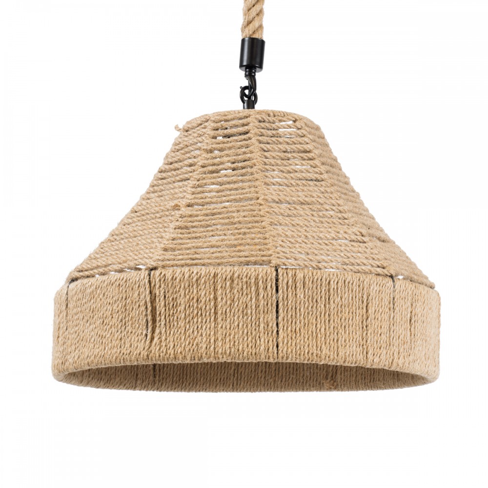 GLOBOSTAR® DOGMA 01609 Boho Κρεμαστό Φωτιστικό Οροφής με Ντουί 1 x E27 AC 220-240V IP20 - Μπεζ - Μ38 x Π38 x Υ28cm