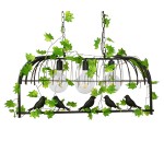 GloboStar® NEST 01646 Vintage Industrial Κρεμαστό Φωτιστικό Οροφής Τρίφωτο 3 x E27 Μαύρο Μεταλλικό Πλέγμα Μ85.5 x Π37.5 x Y38cm