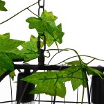 GloboStar® NEST 01646 Vintage Industrial Κρεμαστό Φωτιστικό Οροφής Τρίφωτο 3 x E27 Μαύρο Μεταλλικό Πλέγμα Μ85.5 x Π37.5 x Y38cm