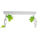 GloboStar® NEST 01647 Vintage Industrial Κρεμαστό Φωτιστικό Οροφής Τρίφωτο 3 x E27 Λευκό Μεταλλικό Πλέγμα Μ85.5 x Π37.5 x Y38cm
