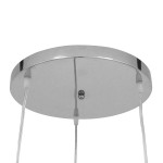 GloboStar® MARGARITA 01670 Μοντέρνο Κρεμαστό Φωτιστικό Οροφής Τρίφωτο 3 x E27 Χρυσό Μεταλλικό με Κρύσταλλα Φ50 x Υ24cm