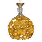 GloboStar® MARGARITA 01671 Μοντέρνο Κρεμαστό Φωτιστικό Οροφής Τρίφωτο 3 x E27 Χρυσό Μεταλλικό με Κρύσταλλα Μ64 x Π18 x Υ24cm