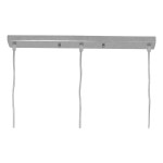 GloboStar® MARGARITA 01671 Μοντέρνο Κρεμαστό Φωτιστικό Οροφής Τρίφωτο 3 x E27 Χρυσό Μεταλλικό με Κρύσταλλα Μ64 x Π18 x Υ24cm