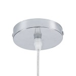 GloboStar® CARIBBEAN 01724 Vintage Κρεμαστό Φωτιστικό Οροφής Μονόφωτο 1 x E27 Μπεζ Ξύλινο Μπαμπού Φ60 x Y38cm