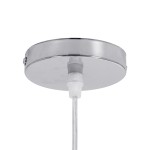 GloboStar® MINORCA 01730 Μοντέρνο Κρεμαστό Φωτιστικό Οροφής Μονόφωτο 1 x E27 Μπεζ Μπαμπού Καμπάνα Φ35 x Υ23cm