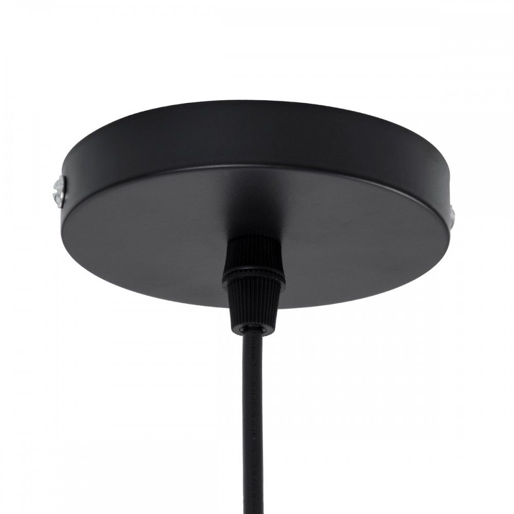 GloboStar® ALOHA 01752 Μοντέρνο Κρεμαστό Φωτιστικό Οροφής Μονόφωτο 1 x E27 Καφέ Σχοινί Καμπάνα Φ43 x Υ46cm