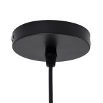 GloboStar® ALOHA 01752 Μοντέρνο Κρεμαστό Φωτιστικό Οροφής Μονόφωτο 1 x E27 Καφέ Σχοινί Καμπάνα Φ43 x Υ46cm