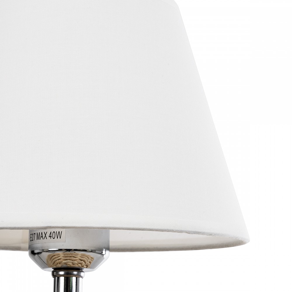 GloboStar® HASUMI 01957 Boho Επιτραπέζιο Φωτιστικό Πορτατίφ Μονόφωτο 1 x E27 AC220-240V IP20 - Φ19 x Υ30cm - Μπεζ Ξύλινο Ρατάν Πλέγμα με Λευκό Καπέλο - 5 Χρόνια Εγγύηση