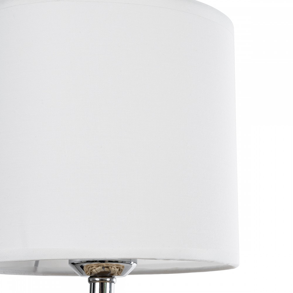 GloboStar® HASUMI 01958 Boho Επιτραπέζιο Φωτιστικό Πορτατίφ Μονόφωτο 1 x E27 AC220-240V IP20 - Φ18 x Υ36cm - Μπεζ Ξύλινο Ρατάν Πλέγμα με Λευκό Καπέλο - 5 Χρόνια Εγγύηση