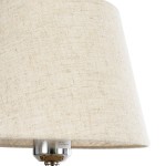 GloboStar® HOLOKAI 01960 Boho Επιτραπέζιο Φωτιστικό Πορτατίφ Μονόφωτο 1 x E27 AC220-240V IP20 - Φ23 x Υ40cm - Μπεζ Φυσική Ράφια Άχυρο Πλέγμα με Μπεζ Καπέλο - 5 Χρόνια Εγγύηση