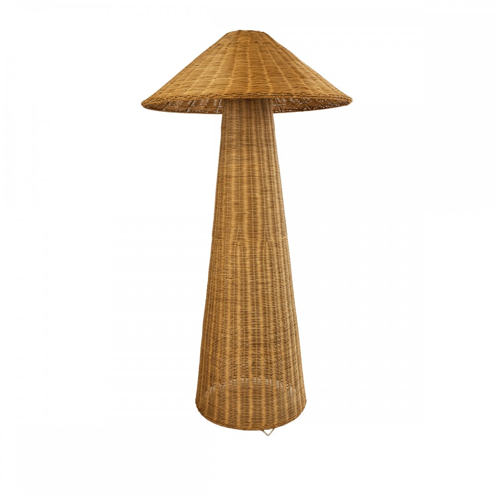 GLOBOSTAR® PERU 02235 Boho Επιδαπέδιο Φωτιστικό με Ντουί 1 x E27 AC 220-240V IP20 - Μπεζ - Μ73 x Π73 x Υ135cm