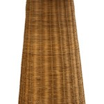 GloboStar® PERU 02235 Boho Επιδαπέδιο Φωτιστικό Μονόφωτο 1 x E27 AC220-240V IP20 - Φ73 x Υ135cm - Μπεζ Ξύλινο Ρατάν Καπέλο - 5 Χρόνια Εγγύηση